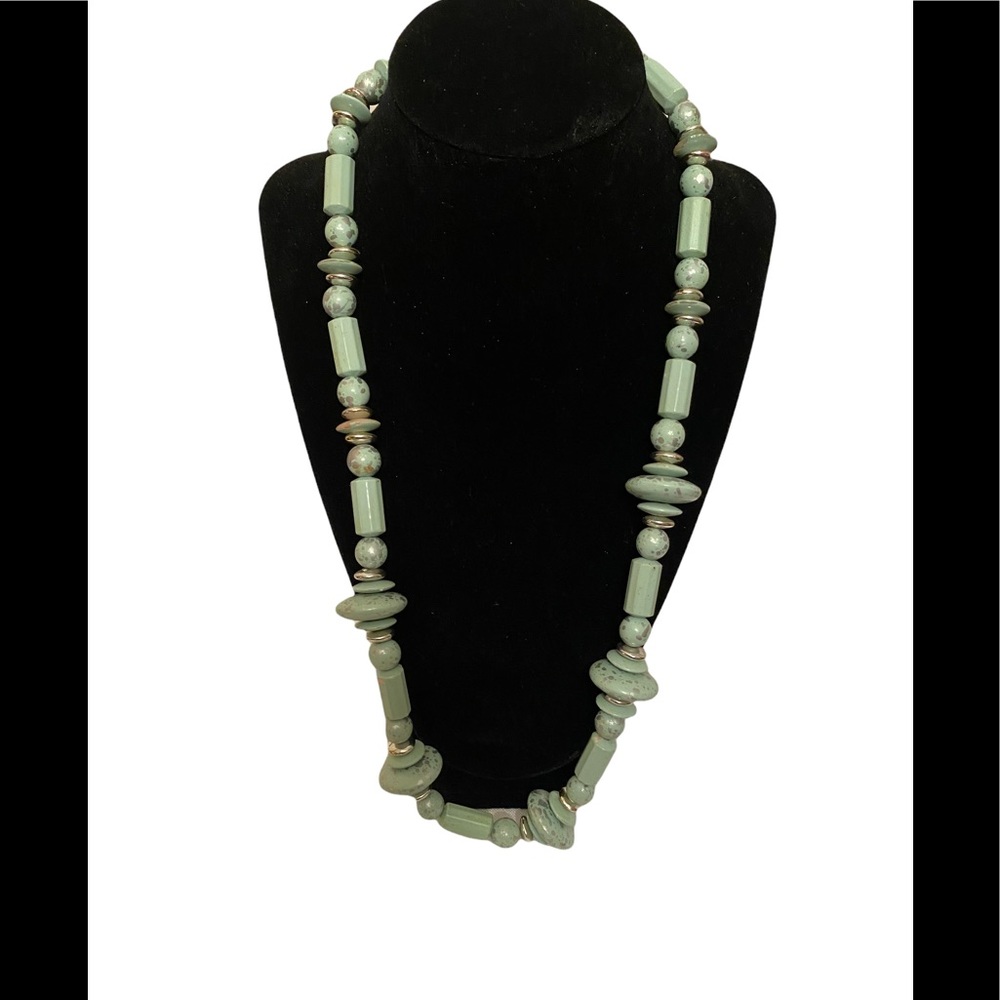 Mint Beaded Statement Necklace